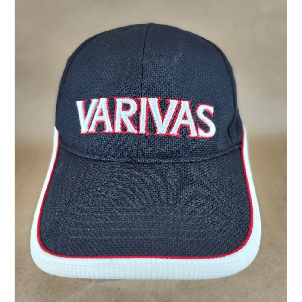 Varivas Hat Cap Black Outdoor Fishing Line Baseball Cap Adjustable StrapBack